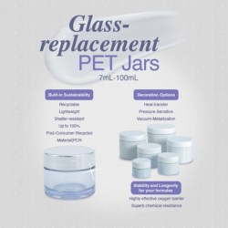 Shatter the Mold: Sustainable Luxury with Viva’s Glass-Replacement PET Jars